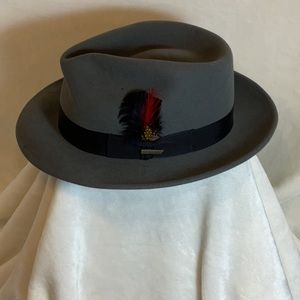 Mallory by Stetson 100% wool Caribou men’s fedora